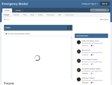 Tablet Screenshot of emergencybricks.com